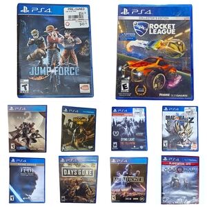 Bundle of Ten Sony Playstation PS4 Games - Games with Cases Only